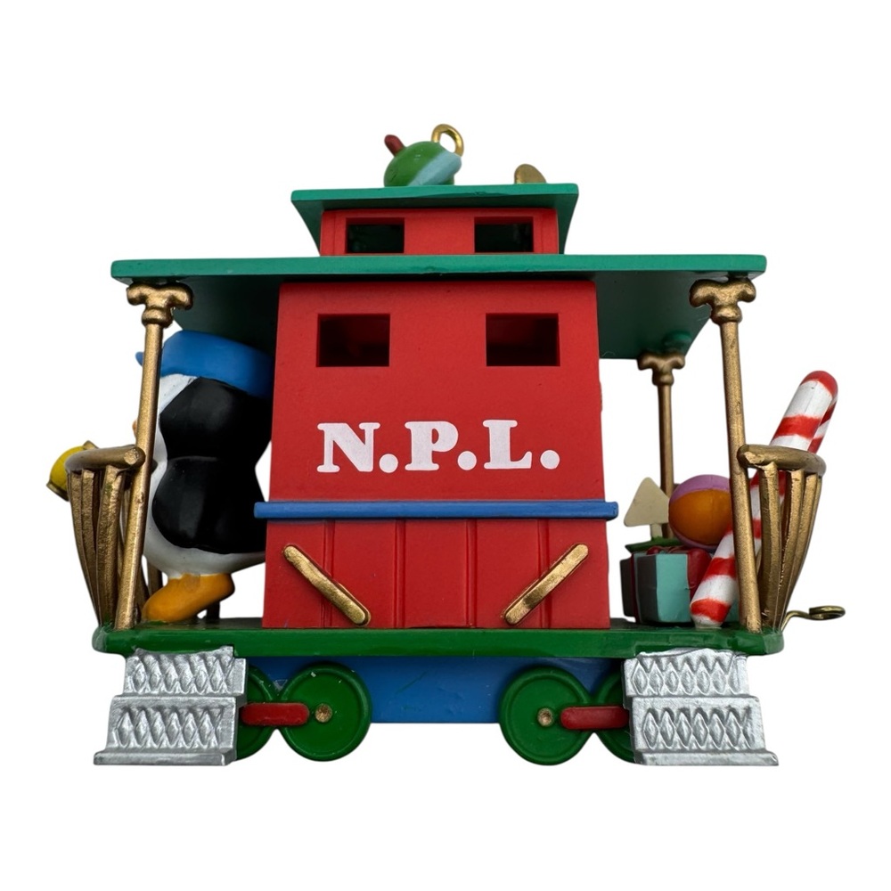 Carlton‎ Cards Christmas Express N.P.L. Train Caboose Ornament 1991 Open Box